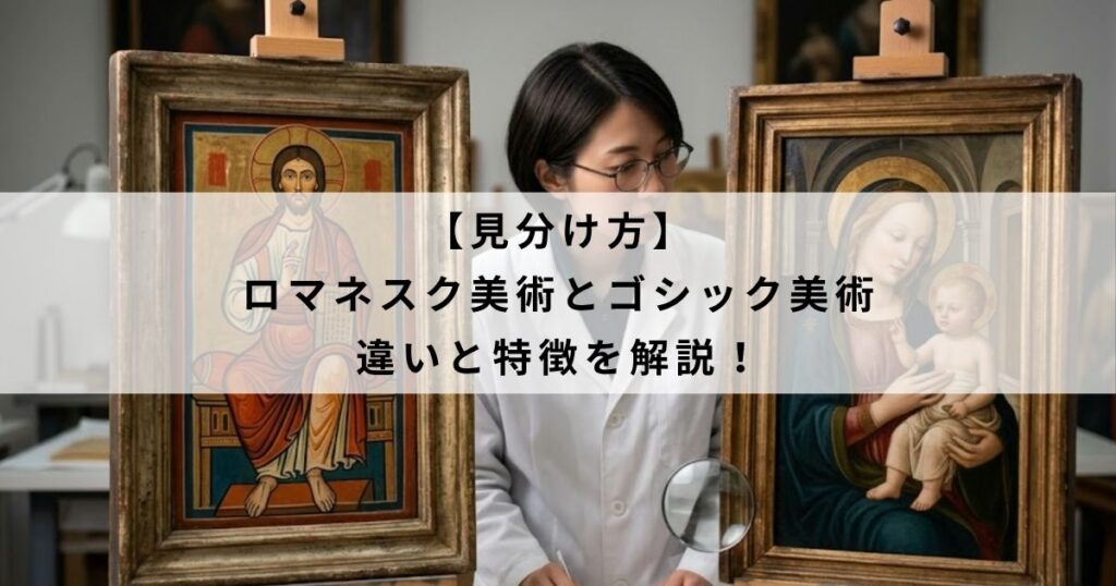 【見分け方】ロマネスク美術とゴシック美術の違いと特徴を解説!
